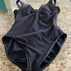 Miraclesuit size 16. Black. Worn twice.